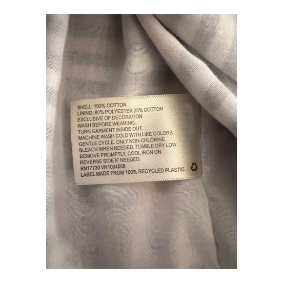 Mia & Mimi Navy Stripe Floral Dress with Tulle Flower, 18M Girls Baby Toddler - Picture 5 of 6